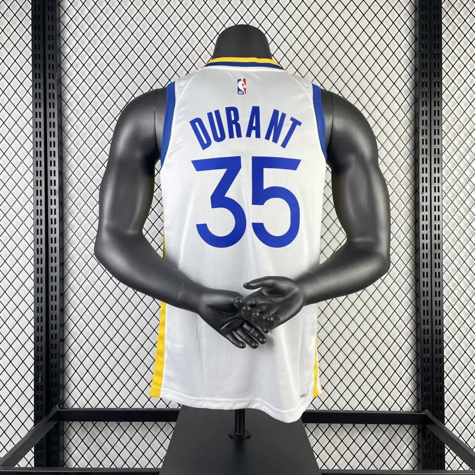 Foto 2 de Temporada 23 Warriors cuello en V blanca n.º 35 Durant