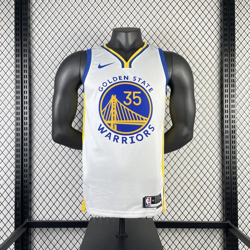 Foto 3 de Temporada 23 Warriors cuello en V blanca n.º 35 Durant