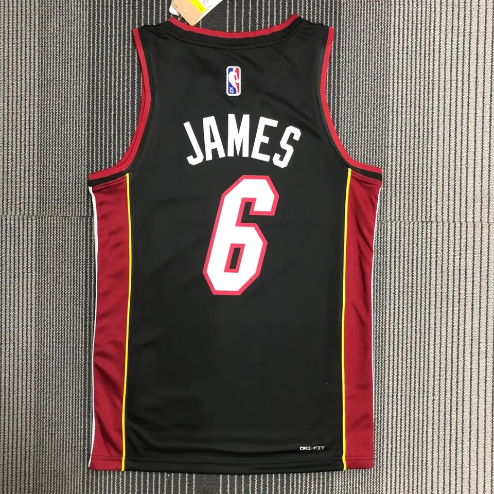 Foto 5 de 75 aniversario Miami Heat negro #6 LeBron James