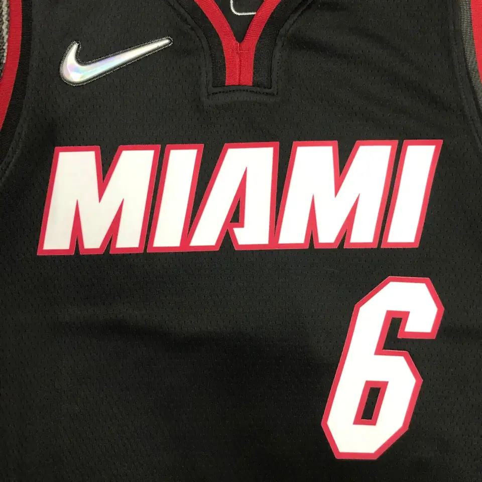 Foto 6 de 75 aniversario Miami Heat negro #6 LeBron James