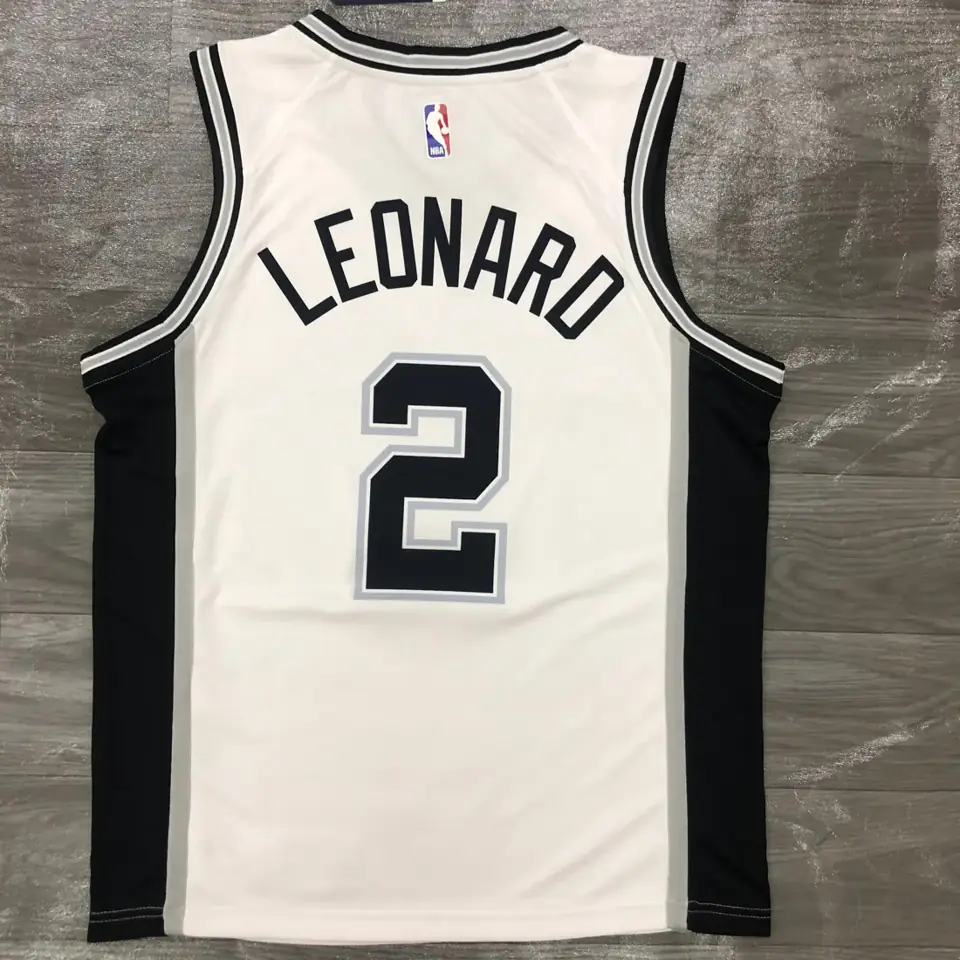 Foto 2 de San Antonio Spurs blanco número 2 Kawhi Leonard