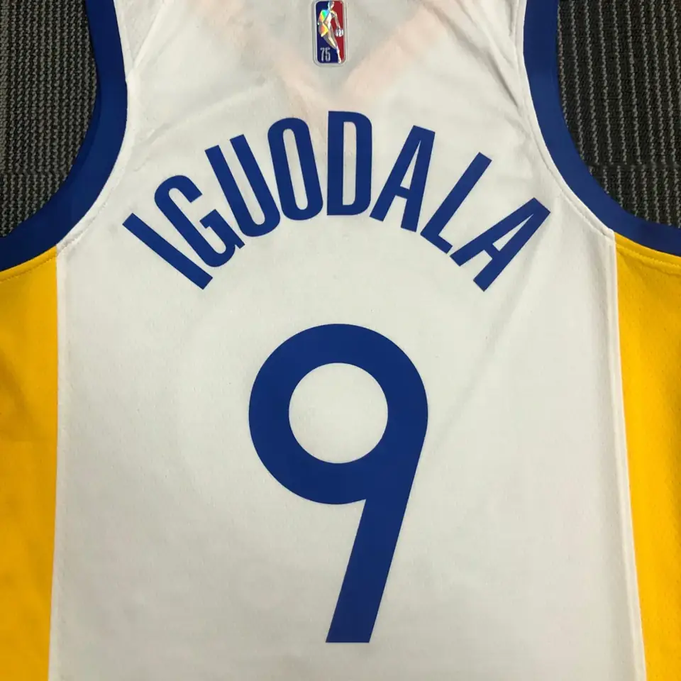 Foto 7 de 75 aniversario Los Warriors cuello en V blanco número 9 Iguodala