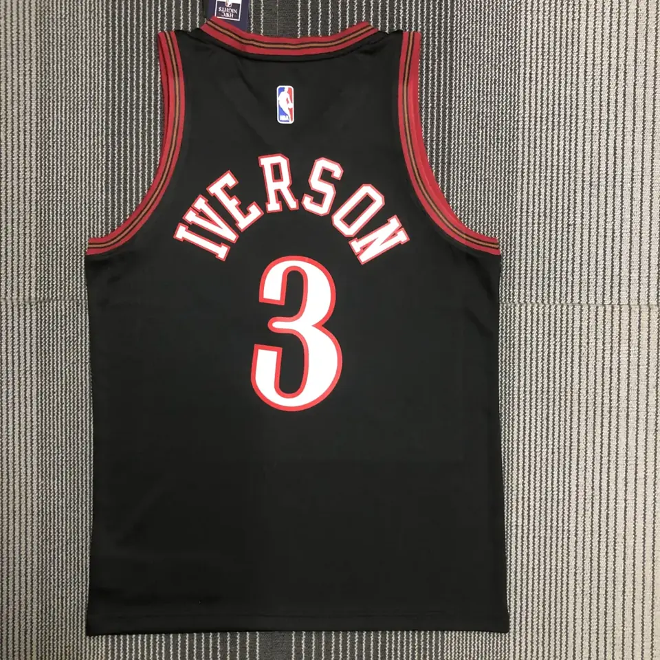 Foto 4 de 76ers retro Gran Estrella negro número 3 Iverson