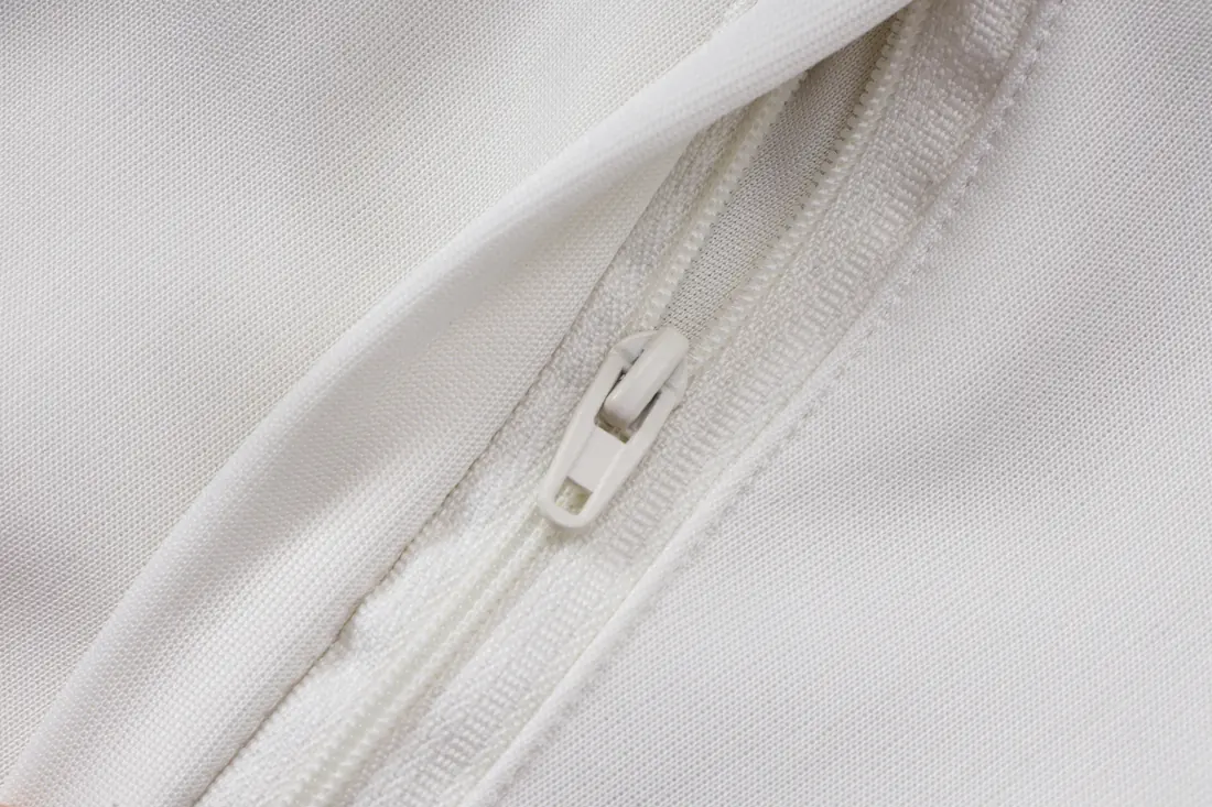 Foto 7 de A26092# 26/27 cremallera larga Real Madrid beige (con verde oscuro) Real Madrid