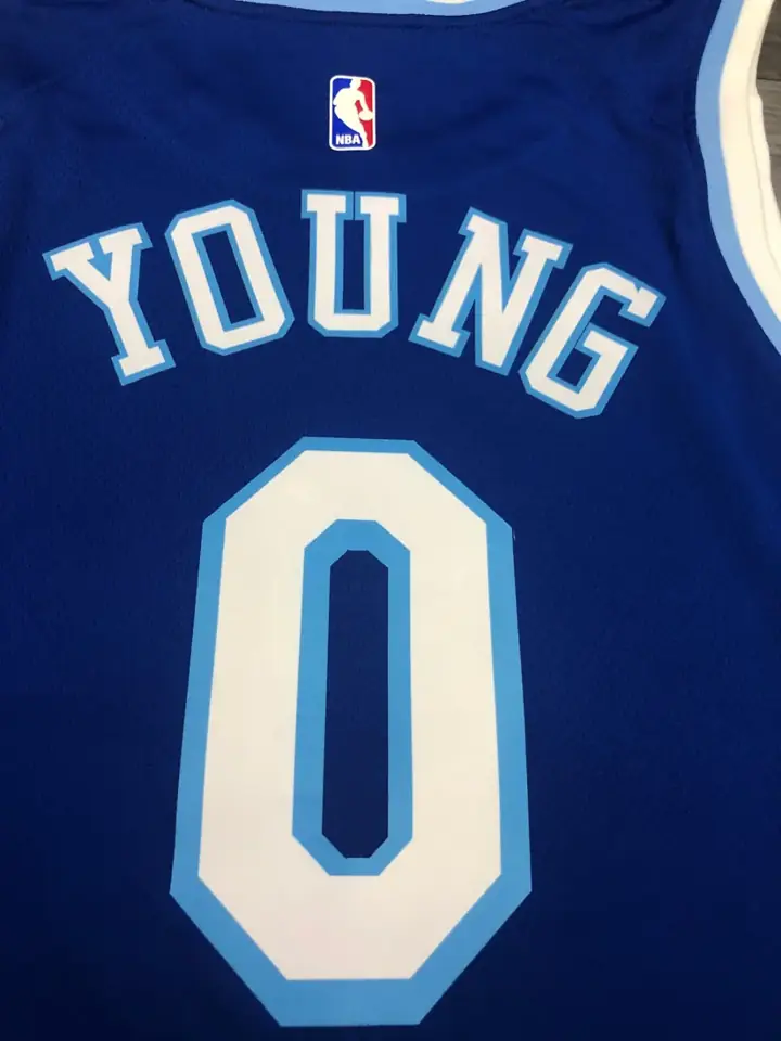 Foto 6 de Los Angeles Lakers Noche Latina retro azul número 0 Nick Young
