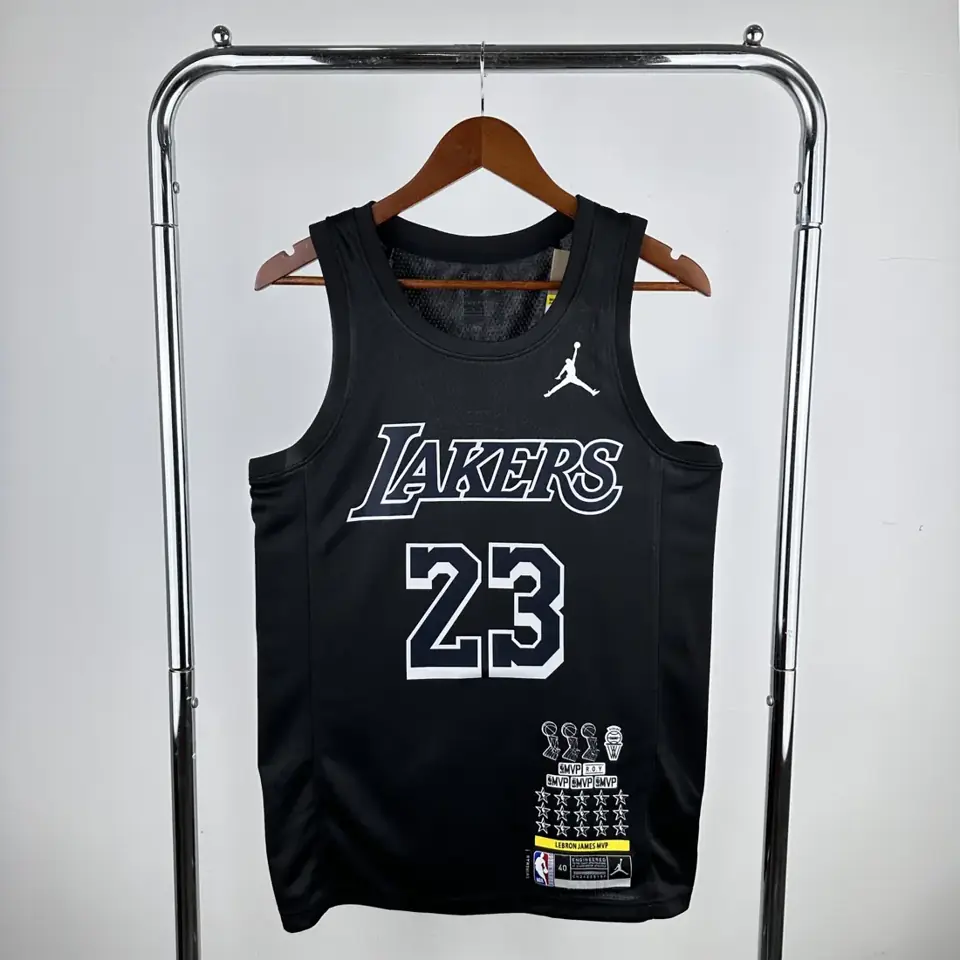 Foto 1 de Lakers negro Edición Homenaje #23 LeBron James