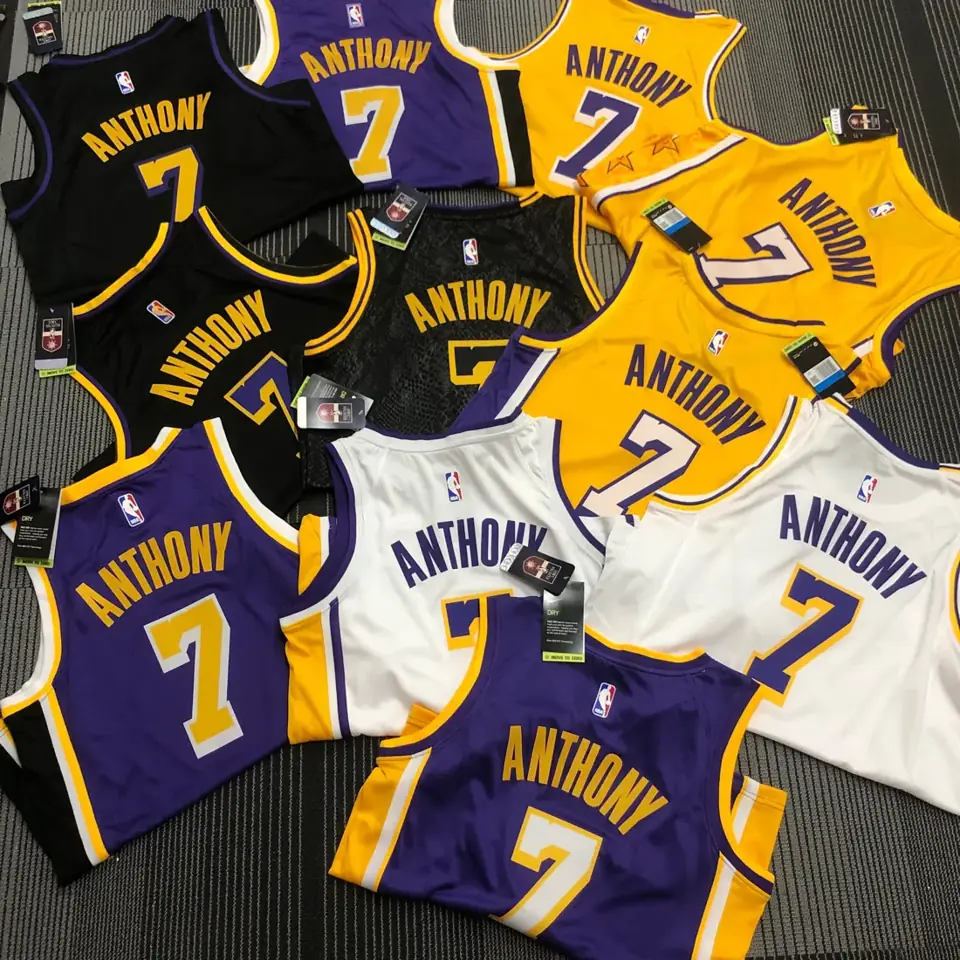Foto 2 de Lakers cuello en V blanco n.º 7 Anthony