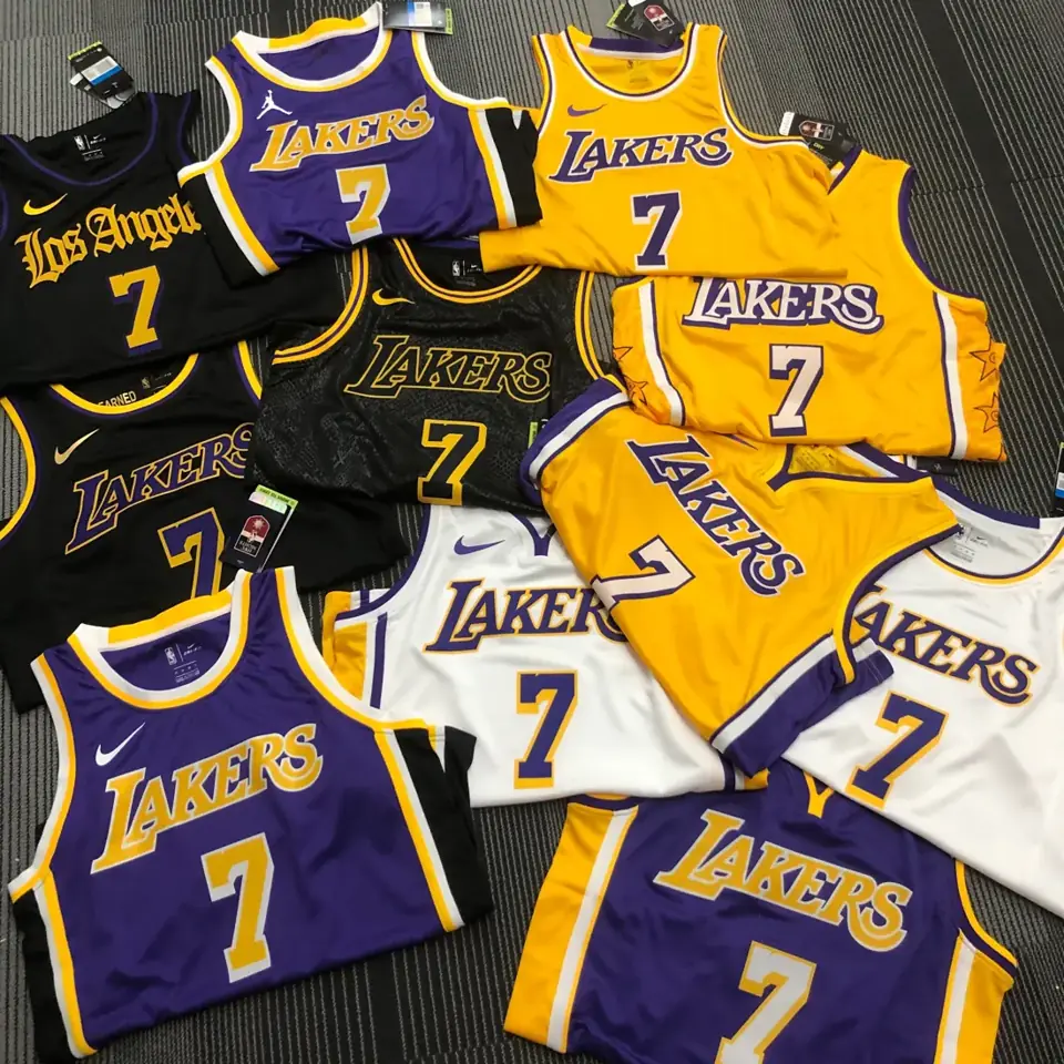 Foto 3 de Lakers cuello en V blanco n.º 7 Anthony