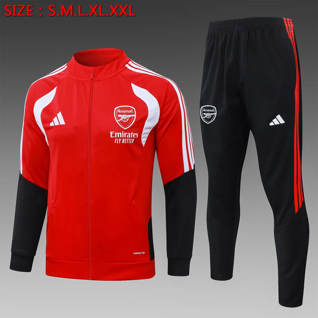 Foto 1 de A26027# 2627 cremallera larga Arsenal rojo - Arsenal