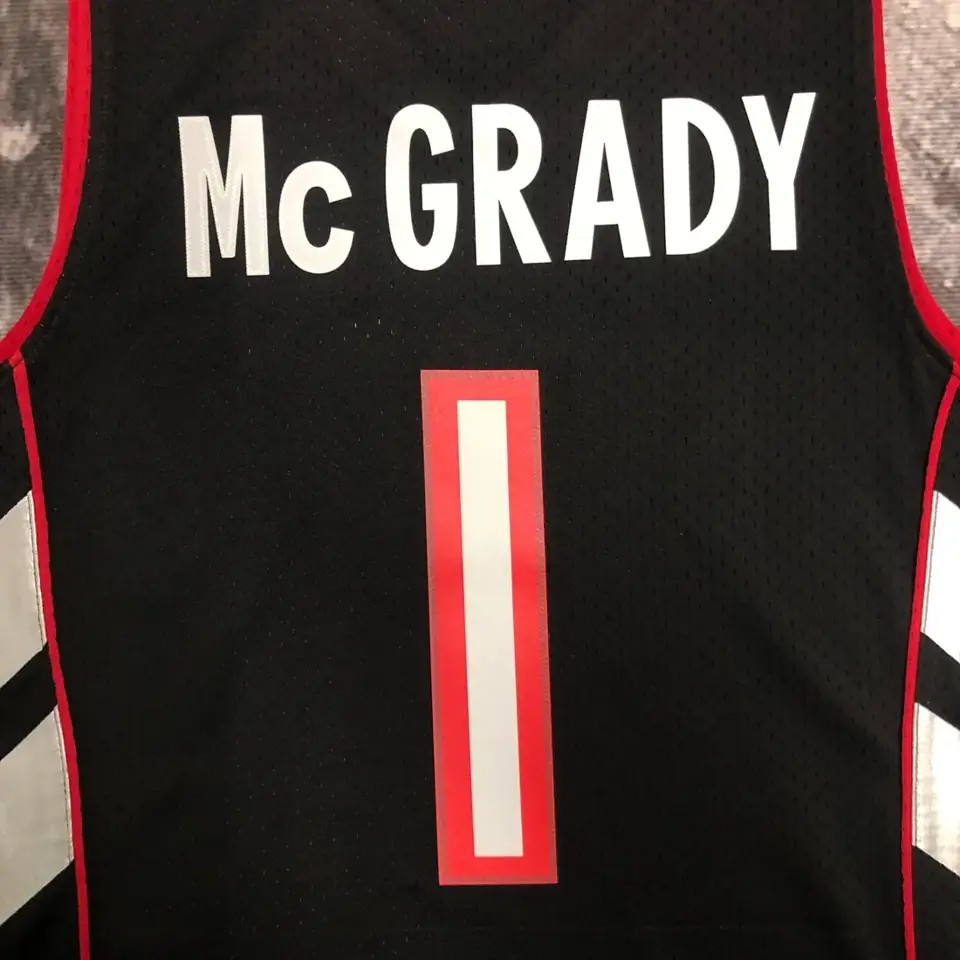Foto 7 de Camiseta retro MN termoimpresa: SW Toronto Raptors temporada 00 morado y negro nº 1 McGrady