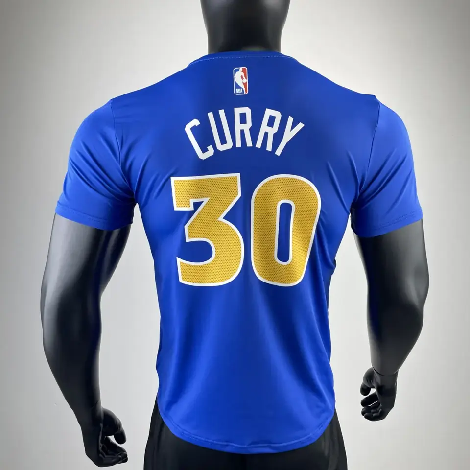 Foto 3 de Temporada 23 Golden State Warriors retro número 30 camiseta de manga corta de secado rápido