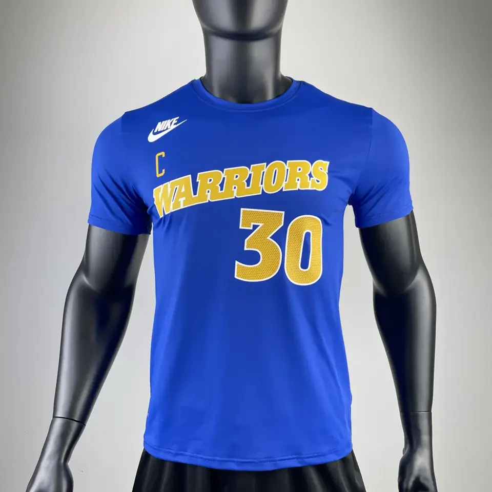 Foto 4 de Temporada 23 Golden State Warriors retro número 30 camiseta de manga corta de secado rápido