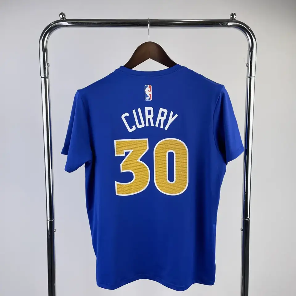 Foto 6 de Temporada 23 Golden State Warriors retro número 30 camiseta de manga corta de secado rápido