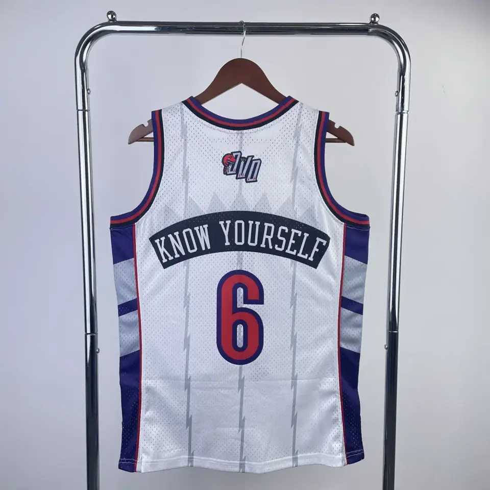 Foto 3 de Camiseta retro termoimpresa versión aficionado MN: Toronto Raptors blanco nº6