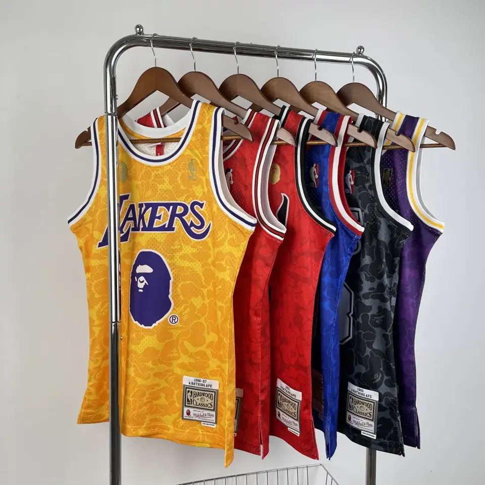 Foto 2 de Camiseta colaborativa BAPE×M&N: Brooklyn Nets negra número 93