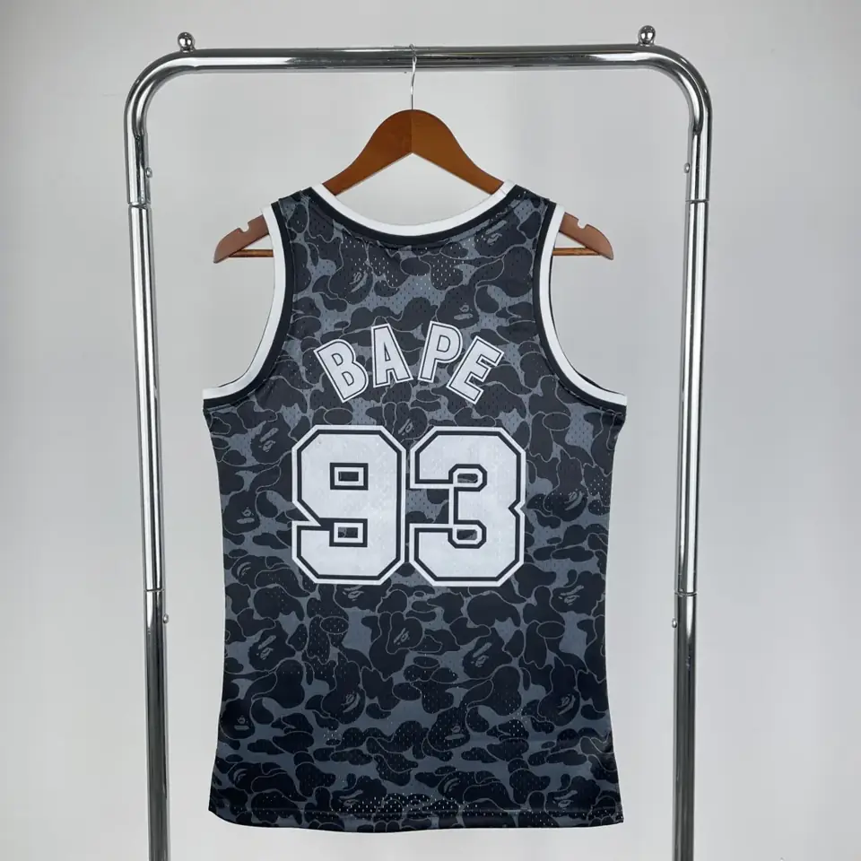 Foto 3 de Camiseta colaborativa BAPE×M&N: Brooklyn Nets negra número 93