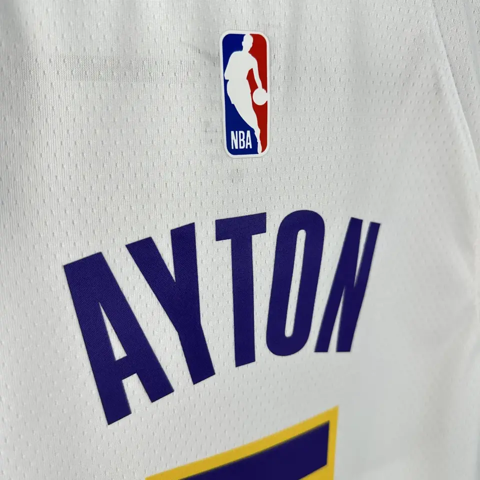 Foto 5 de Temporada 23 Los Angeles Lakers Blanco de cuello redondo Nº 5 Ayton