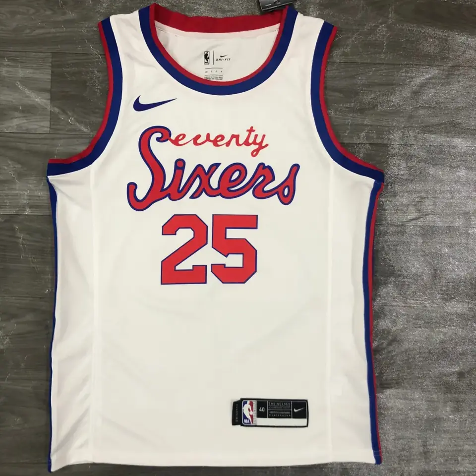 Foto 1 de Temporada 21 Philadelphia 76ers retro cursiva limitada, nº 25 Ben Simmons