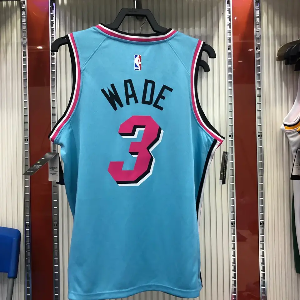 Foto 2 de Heat cuello redondo azul nº 3 Dwyane Wade