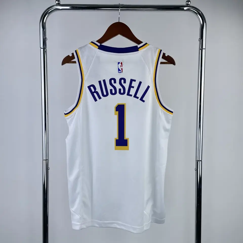 Foto 2 de Lakers cuello redondo blanco nº 1 Russell