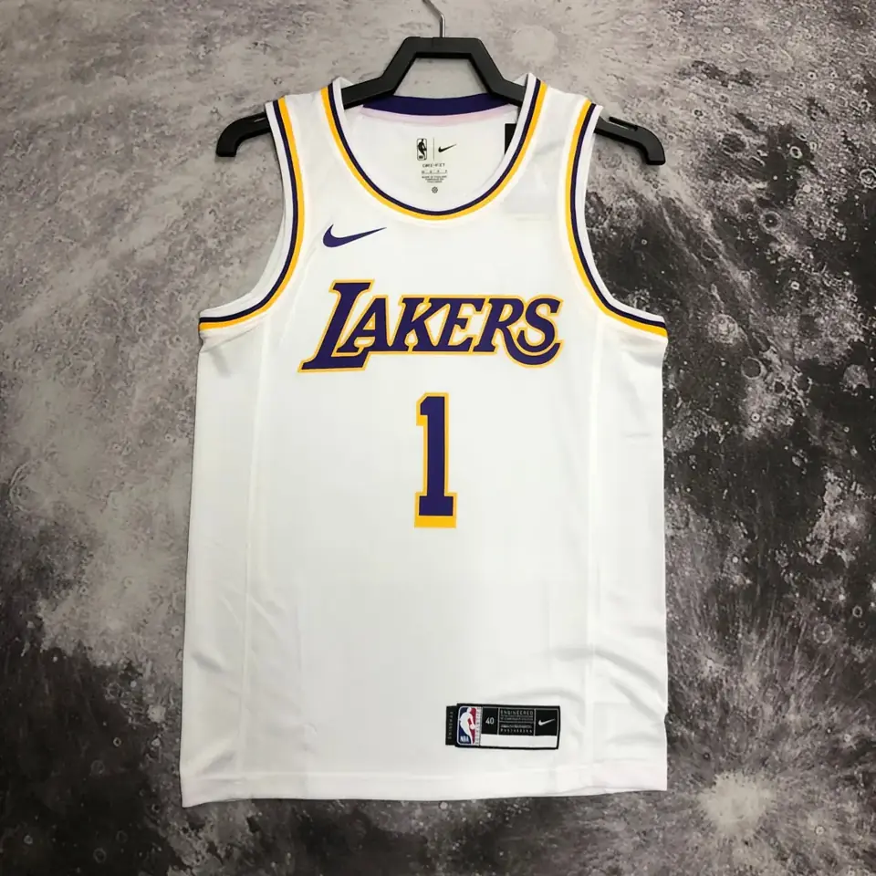 Foto 8 de Lakers cuello redondo blanco nº 1 Russell