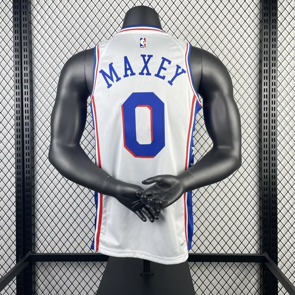 Foto 2 de Temporada 23 Philadelphia 76ers local blanco número 0 Maxey