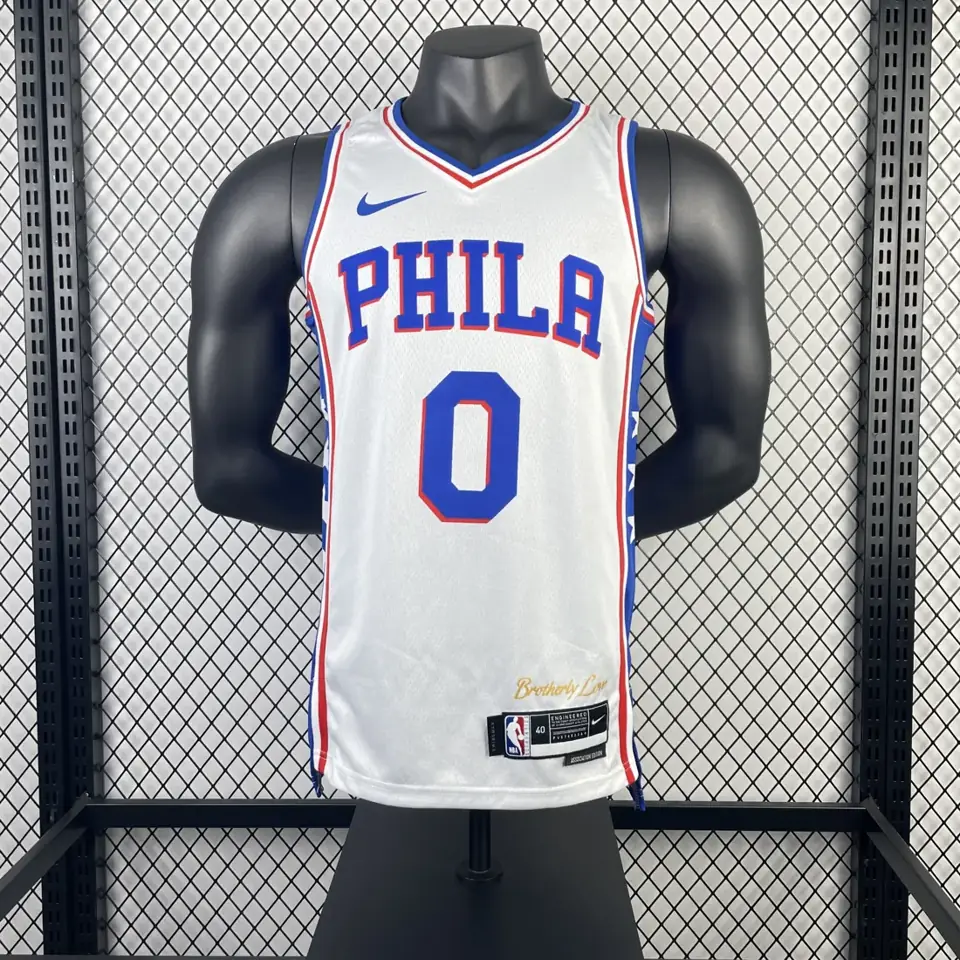 Foto 3 de Temporada 23 Philadelphia 76ers local blanco número 0 Maxey