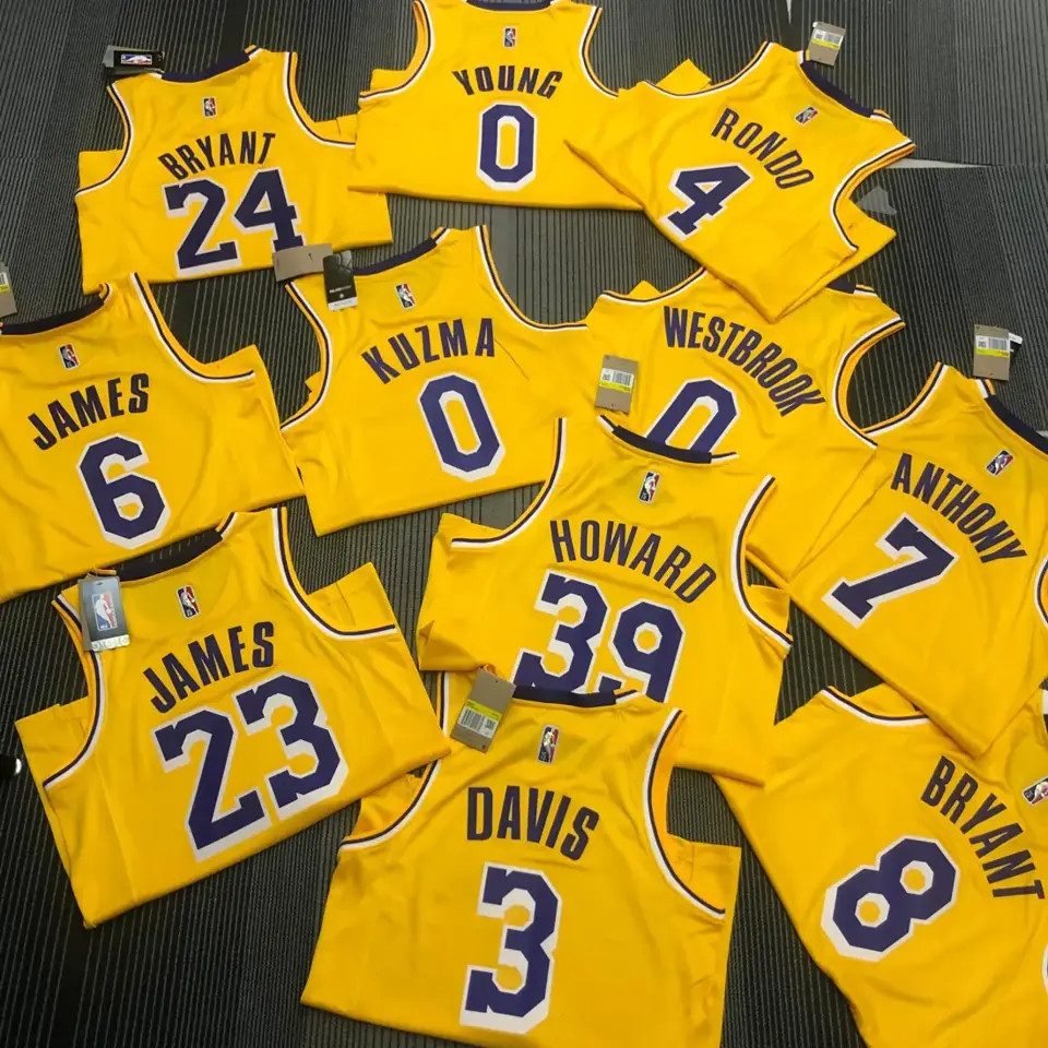 Foto 2 de 75º aniversario Lakers de Los Ángeles amarillo número 39 Dwight Howard