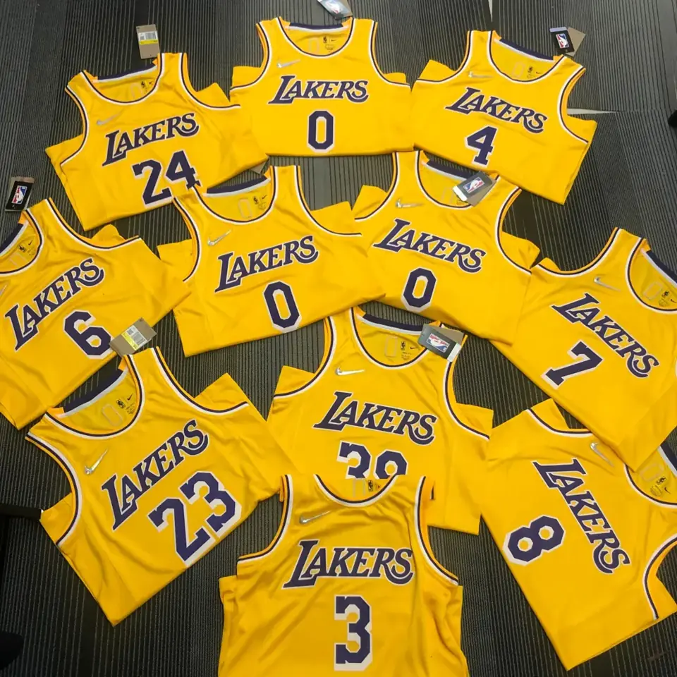 Foto 3 de 75º aniversario Lakers de Los Ángeles amarillo número 39 Dwight Howard