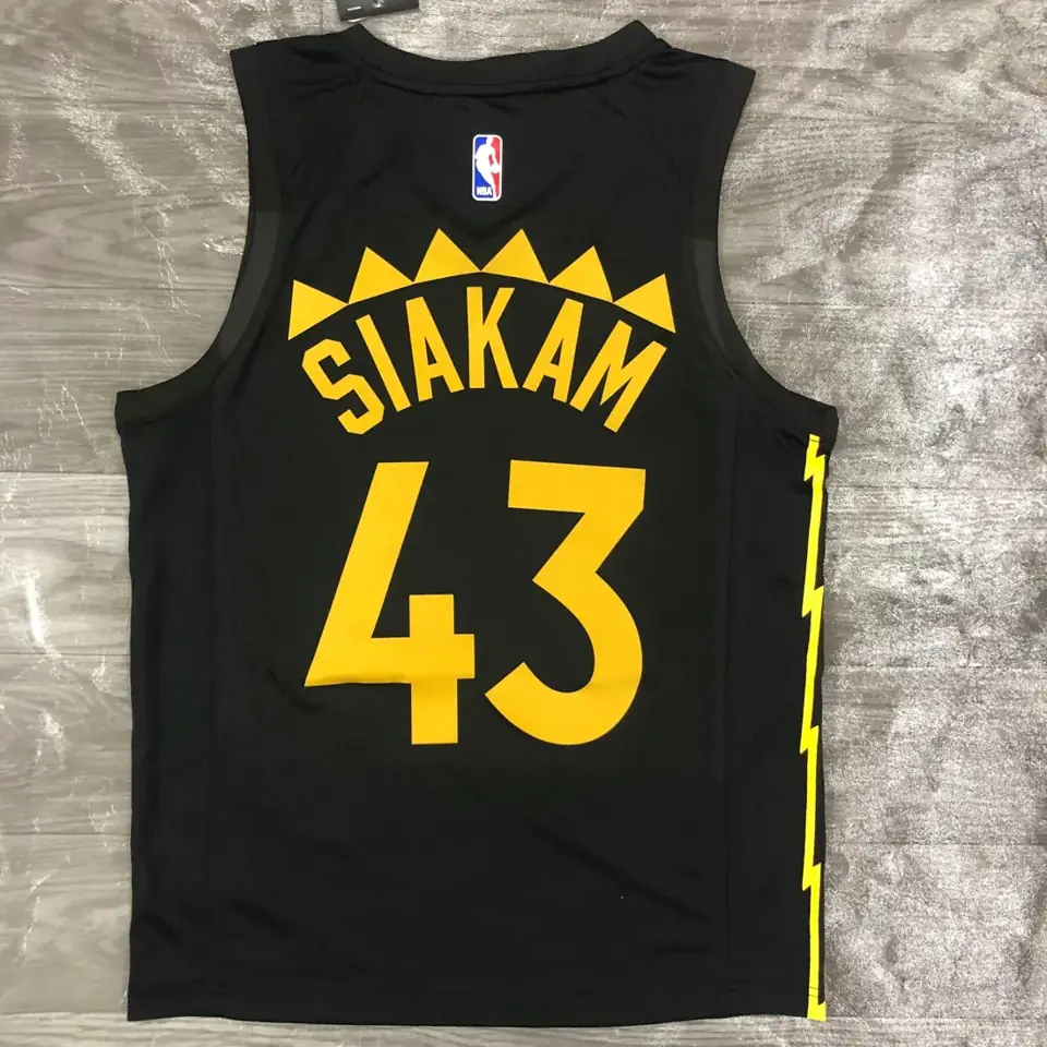 Foto 2 de Temporada 21 Toronto Raptors negro y dorado nº 43 Siakam