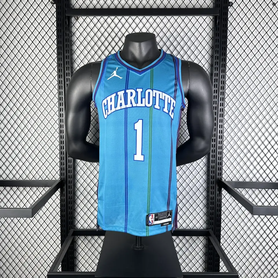 Foto 3 de Temporada 24 Hornets retro número 1 Ball