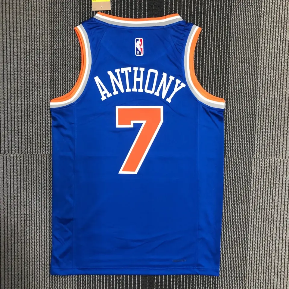 Foto 2 de 75 aniversario Knicks azul número 7 Anthony