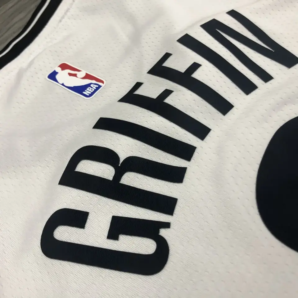 Foto 4 de Brooklyn Nets, cuello en V, blanco, nº 2 Griffin