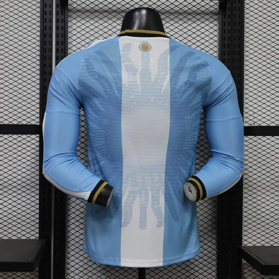 Foto 3 de Camisetas de manga larga edición conmemorativa de Messi de Argentina 26-27, tallas S-4XL