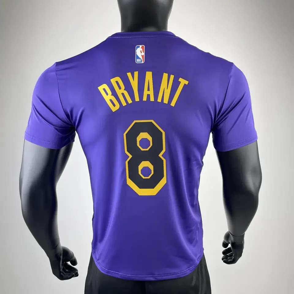 Foto 3 de Temporada 23 Los Angeles Lakers edición limitada Air número 8 camiseta de manga corta de secado rápido