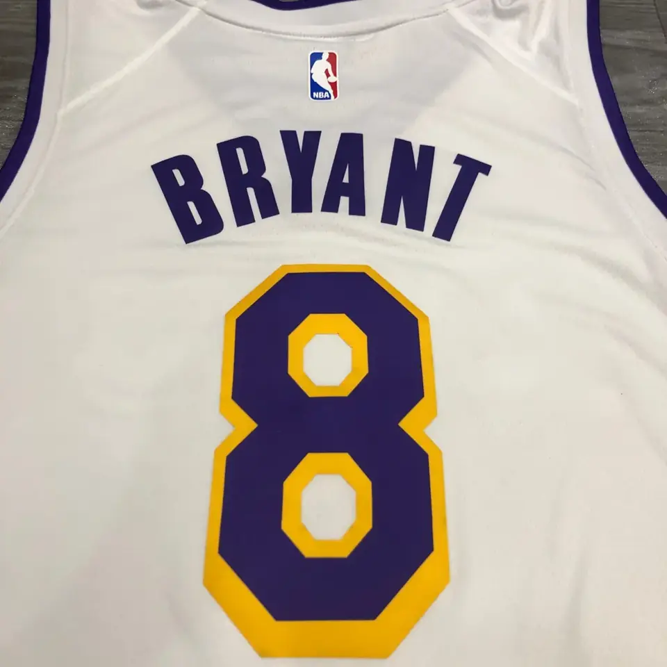 Foto 4 de Los Angeles Lakers blanco cuello en V nº 8 Kobe