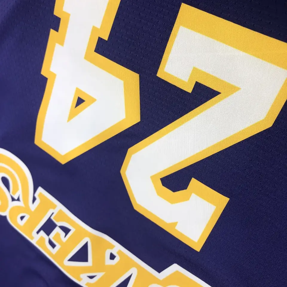 Foto 6 de Los Angeles Lakers morado cuello en V nº 24 Kobe Bryant