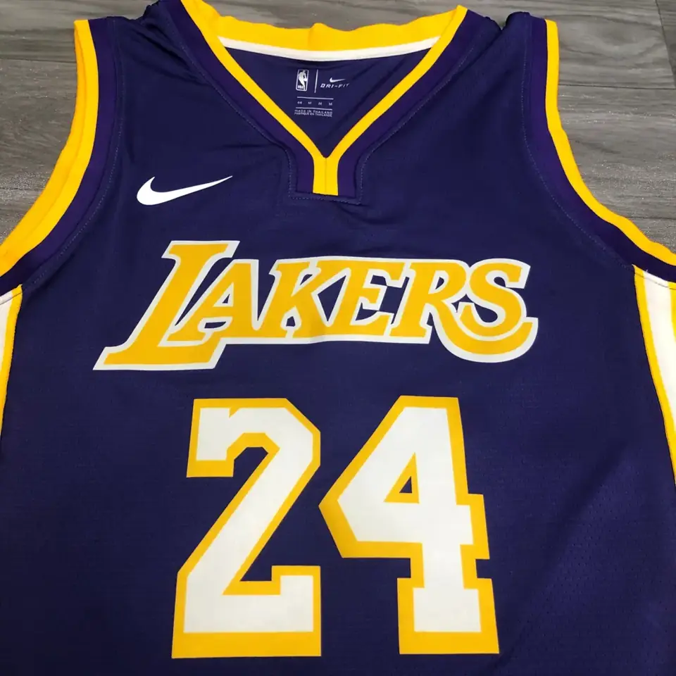 Foto 7 de Los Angeles Lakers morado cuello en V nº 24 Kobe Bryant