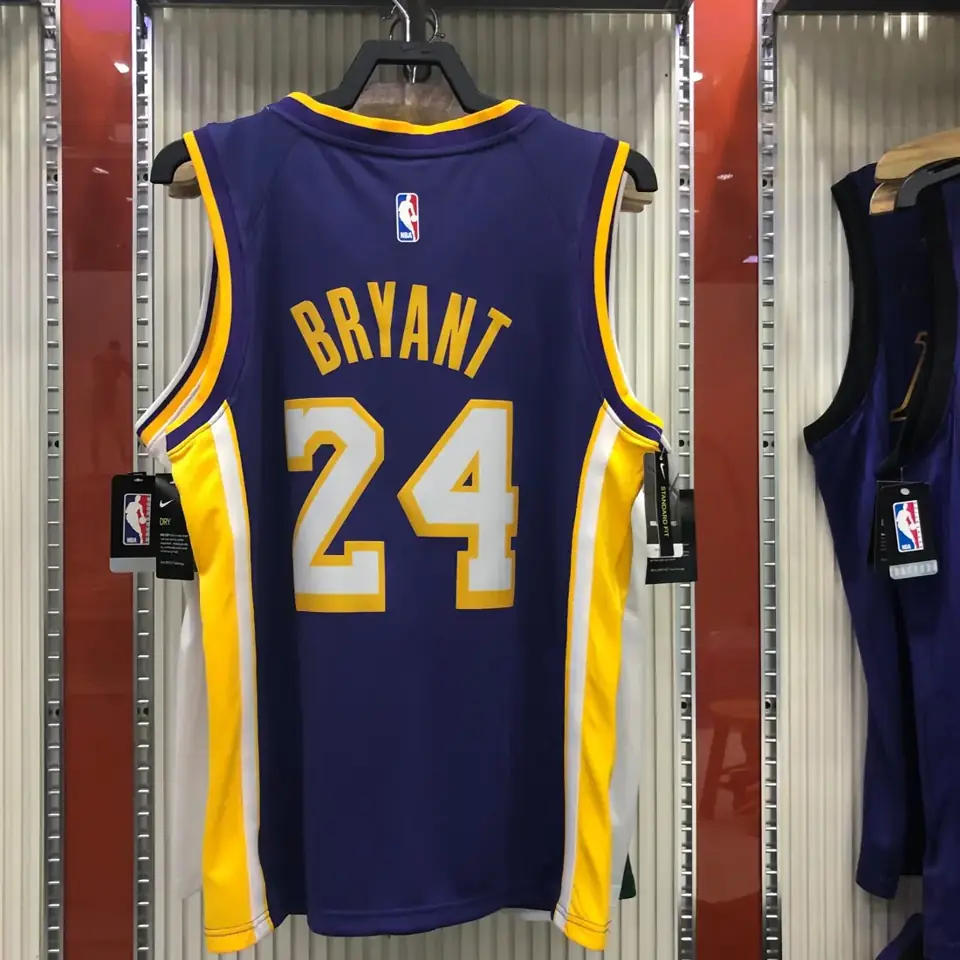 Foto 8 de Los Angeles Lakers morado cuello en V nº 24 Kobe Bryant