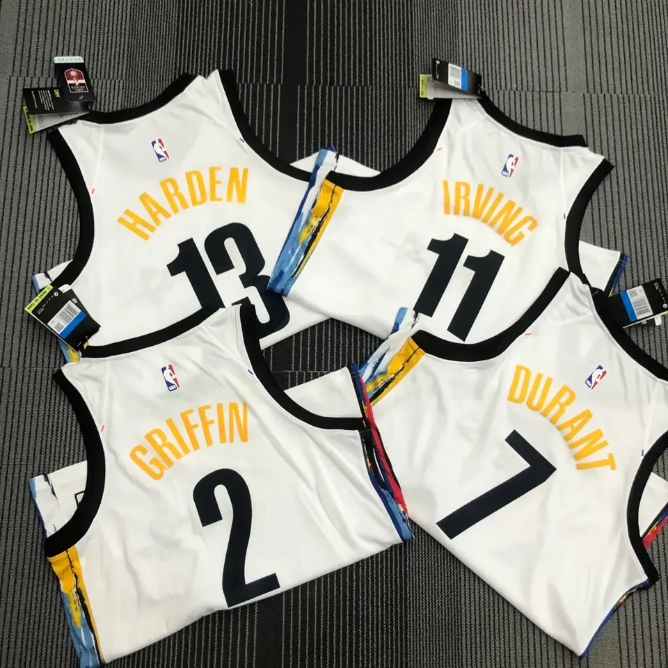 Foto 2 de Camiseta estilo grafiti (blanca) de los Nets n.º 13 Harden