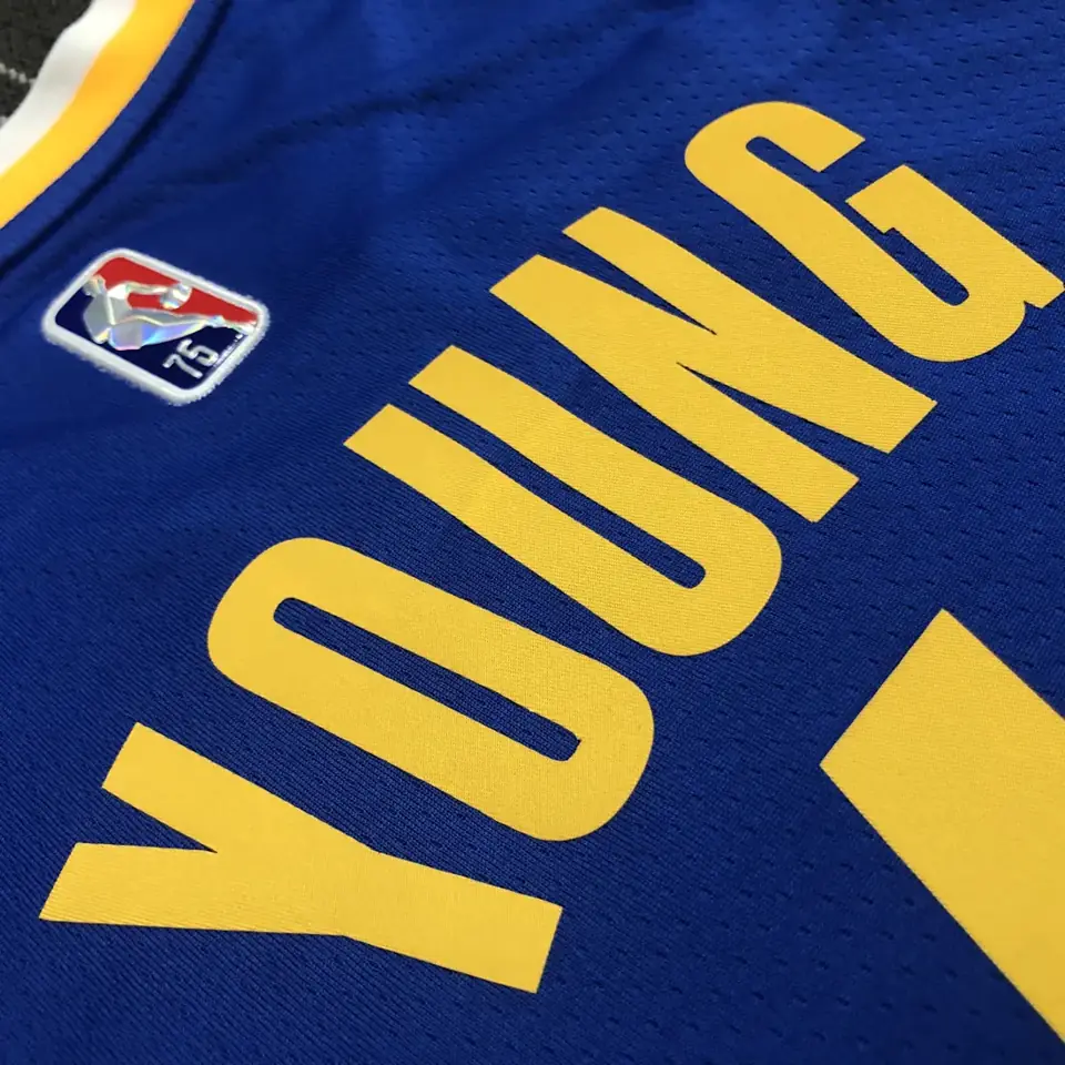 Foto 6 de 75 aniversario Warriors cuello en V azul número 6 Nick Young