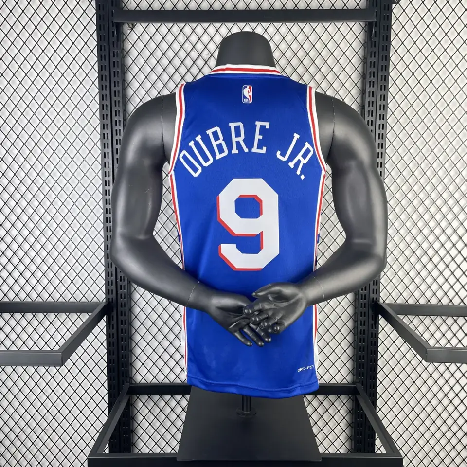 Foto 2 de Temporada 23 76ers visitante azul número 9 Oubre