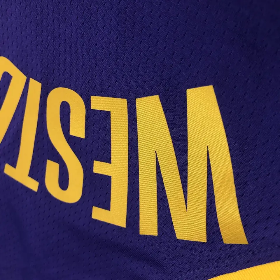 Foto 5 de Lakers temporada 21 tema JORDAN morado de cuello redondo #0 Westbrook