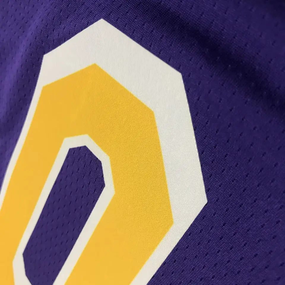 Foto 6 de Lakers temporada 21 tema JORDAN morado de cuello redondo #0 Westbrook