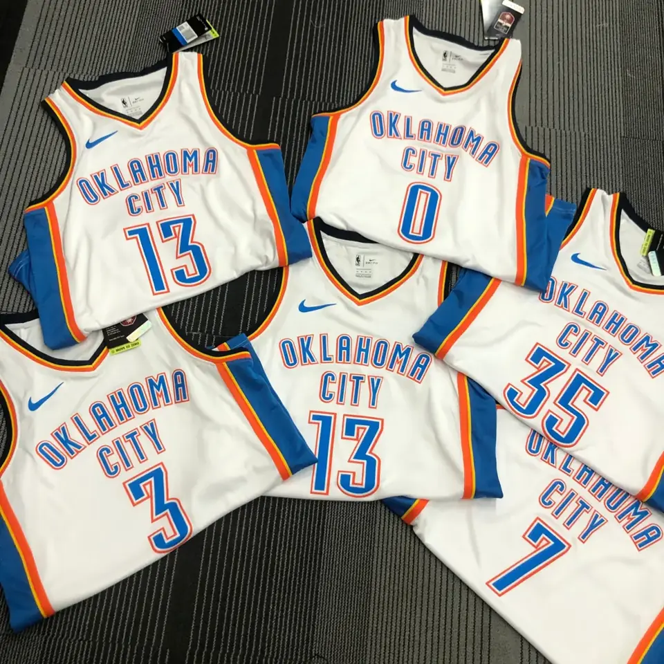 Foto 2 de Camiseta blanca de los Thunder n.º 13 Harden