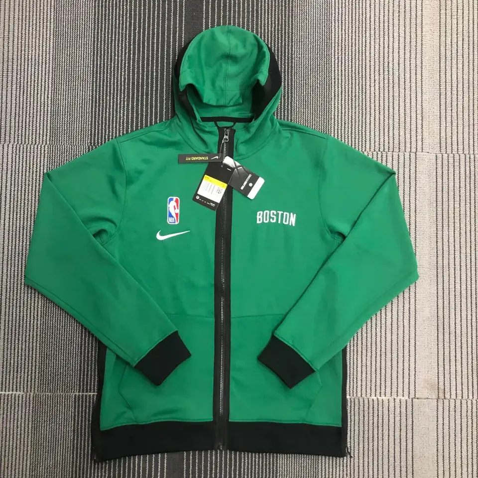 Foto 1 de Producto auténtico de tienda oficial internacional: versión de jugador GI chaqueta de calentamiento de los Celtics de Boston