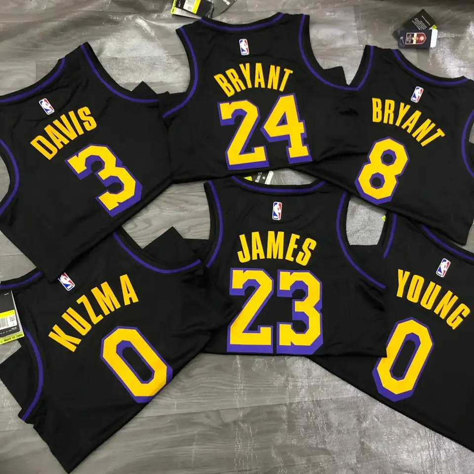 Foto 2 de Lakers cuello redondo Noche Latina negro n.º 8 Kobe