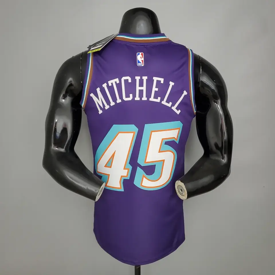 Foto 2 de Utah Jazz Edición Montaña retro púrpura nº 45 Donovan Mitchell