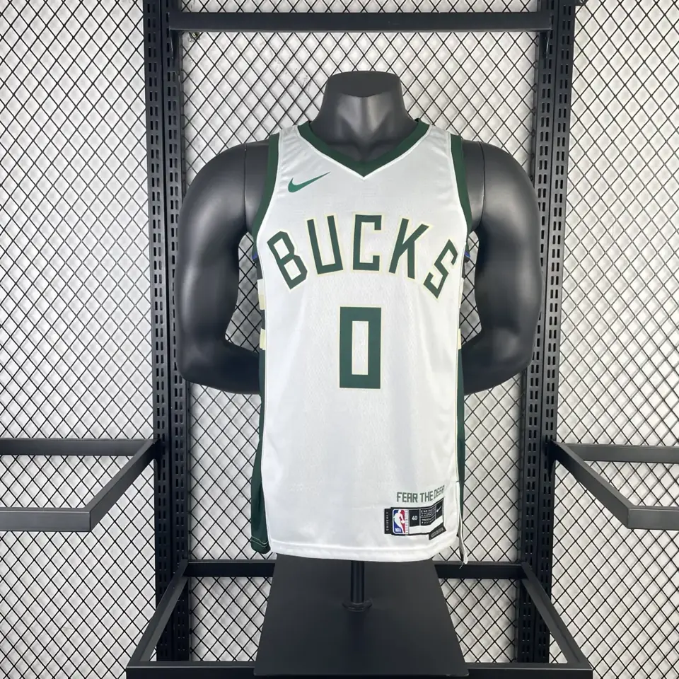 Foto 2 de Temporada 23 Bucks local blanco número 0 Lillard