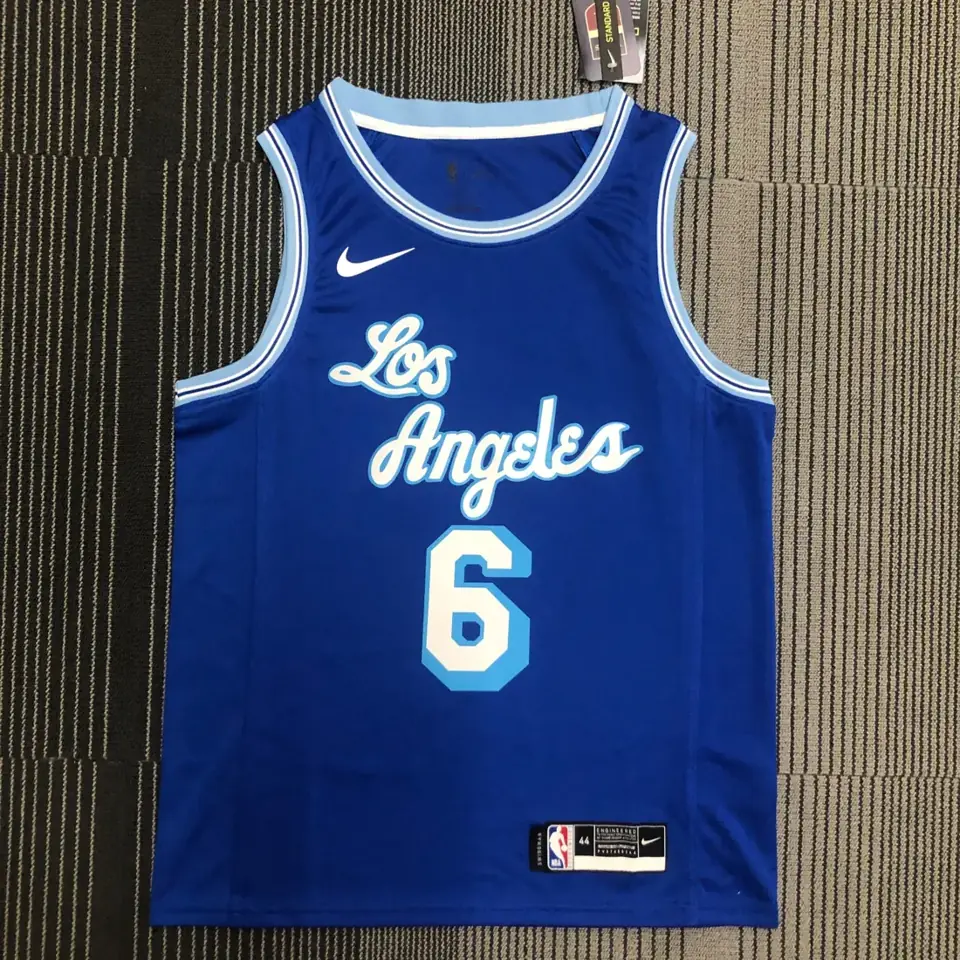 Foto 1 de Temporada 21 Lakers retro azul nº 6 James